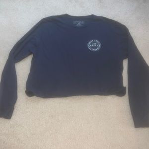 cropped long sleeve tee shirt